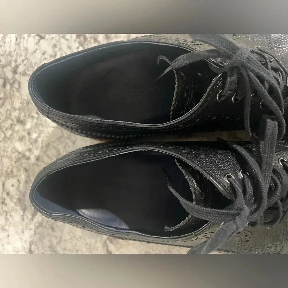 Cole Haan Men's  Wingtip Oxford Black C11692 dress shoes size 10M